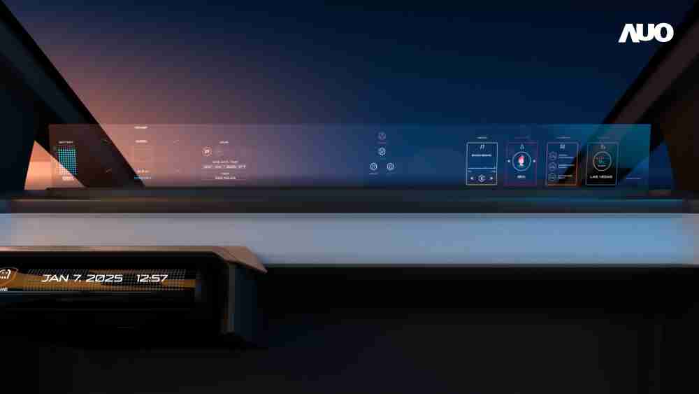 云顶国际8588yd无界透明显示接口(Horizon Image Glass)透过车运算方案整合仪表板、、中控台及副驾显示器，，，，一体式全景呈现，，，，提供乘用者清晰的前方视野、、、行车必要信息与娱乐功能